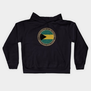 Vintage Commonwealth of The Bahamas USA North America United States Flag Kids Hoodie